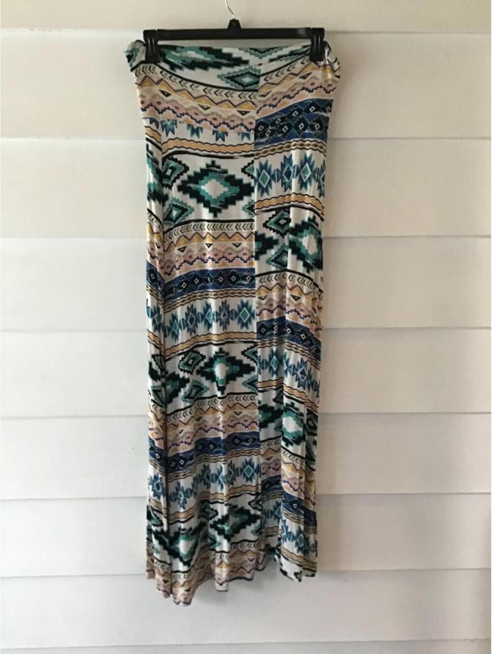 Boutique Colorful Maxi Skirt #111